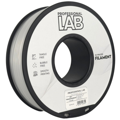 Professional Lab FG-P11-E1, 3D филамент, ABS+, 1,75mm, 1000g, Прозрачен (Transparent)