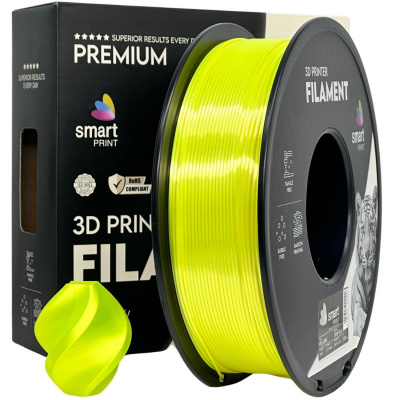Smart Print FG-S95-E1, 3D филамент, PLA Silk, 1,75mm, 1000g, Жълт (Yellow)