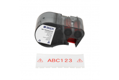 Brady M5C-1500-595-WT-RD / 170945, 38.10 mm x 7.62 m, Винил, червен печат / бял фон