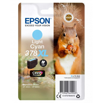 Epson 378XL C13T37954010 светло циан (light cyan) оригинална касета