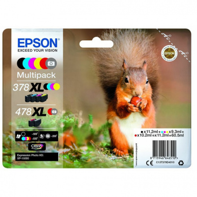 Epson 378XL+478XL C13T379D4010 цвят (CMYK) оригинален комплект касети