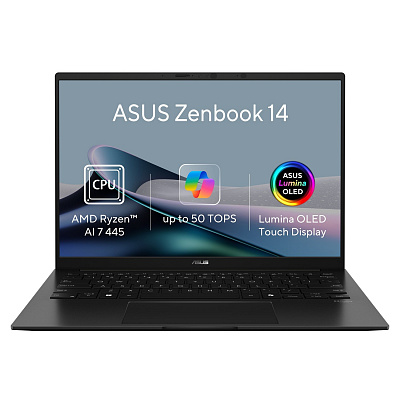ASUS Zenbook 14/UM3406GA-OLED231X/AI7-445/14"/WUXGA/T/32GB/1TB/AMD int/W11P/Черен/2R
