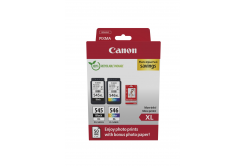 Canon PG-545XL/CL-546XL/GP-501 8286B011 цвят (color) оригинален комплект касети + фотохартия 10x15