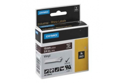 Dymo Rhino 1805418, 19mm x 5,5m, бял печат/кафяв фон, оригинална лента