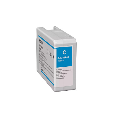 Epson SJIC55-C C13T58C240 за ColorWorks, циан оригинална касета