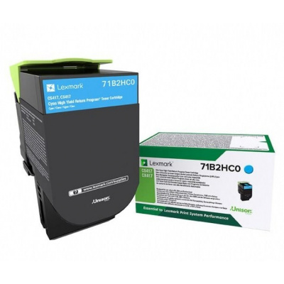 Lexmark 71B2HC0 лазурен (cyan) оригинален тонер