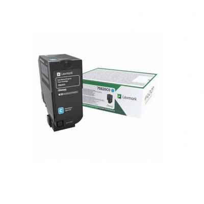 Lexmark 75B20C0 лазурен (cyan) оригинален тонер
