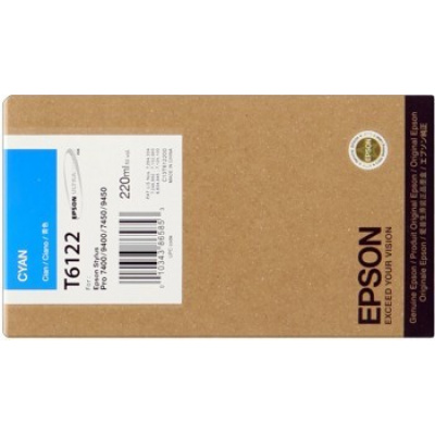 Epson T612200 циан (cyan) оригинална касета