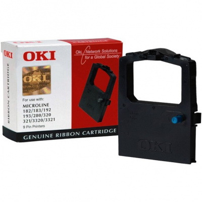 OKI 9002303, черно, оригинална боядисваща лента