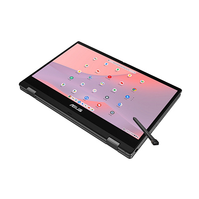 ASUS Chromebook CM14 Flip/CM1402FM2A-EDU8128/MTK-520/14"/FHD/T/8GB/128GB/Mali G52/Chrome EDU/Сив/2R