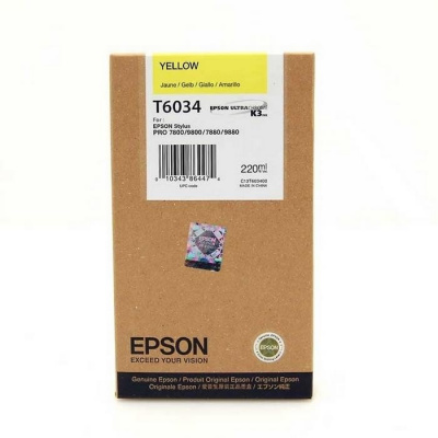 Epson T603400 жълт (yellow) оригинална касета