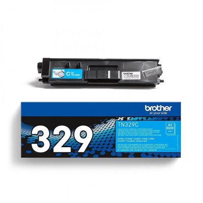 Brother TN-329C лазурен (cyan) оригинален тонер