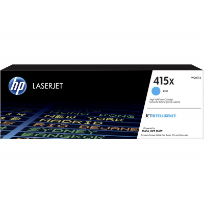 HP 415X W2031X лазурен (cyan) оригинален тонер