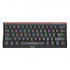 Marvo KG962G EN - R, клавиатура US, геймърска, механична, тип жична (USB), черна, RGB, червени суичове