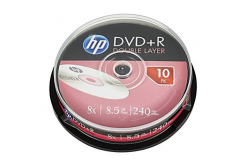 HP DVD+R DL, Double Layer, DRE00060-3, 69309, 8.5GB, 8x, cake box, 10-pack, bez možnosti potisku, 12cm, pro archivaci dat