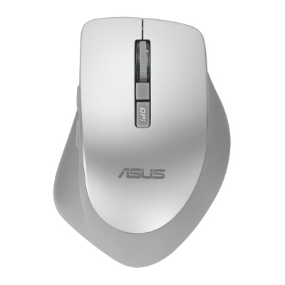 ASUS WT425/Ергономична/Оптична/За дясна ръка/1 600 DPI/Безжична USB/Сребриста