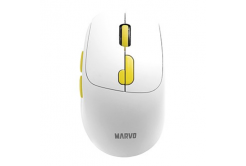 Безжична мишка, Marvo M809W, бяла, оптична, 1600DPI