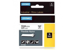 Dymo Rhino 18488, S0718100, 12mm x 3,5m черен печат / бял фон, оригинална лента