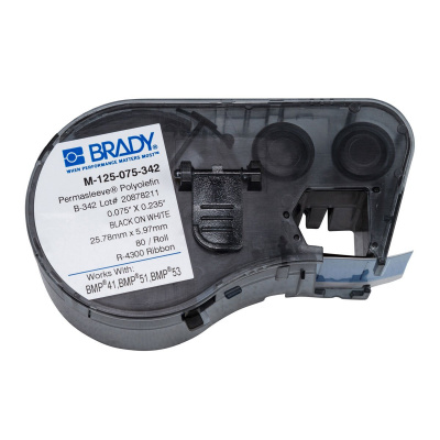 Brady M-125-075-342 / 131611, Labelmaker PermaSleeve Маншети за маркиране на кабели, 19.05 mm x 6.00 mm