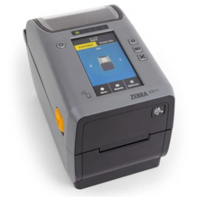 Zebra ZD611 ZD6A123-T2EE00EZ TT, 8 точки/мм (300 dpi), принтер за етикети, EPLII, ZPLII, USB, BT (BLE), Ethernet, фреза, черен (Наследник GC420t)