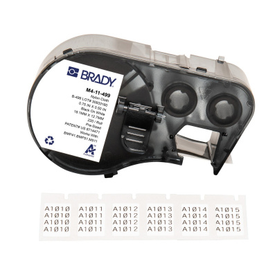 Brady M4-11-499 / 170796, 19.05 mm, Nylon, черно копиране / бял фон