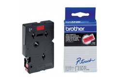 Brother TC-491, 9mm x 7,7m, черен печат / червен фон, оригинална лента