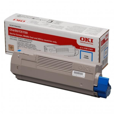 OKI 43872307 лазурен (cyan) оригинален тонер