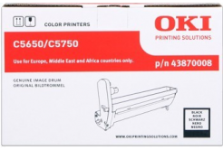 OKI 43870008 черно (black) оригинален цилиндричен блок