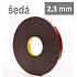 3M VHB™ 4991-F, tl. 2,3 mm; šedá oboustranně lepicí akrylová páska 25 mm x 3 m