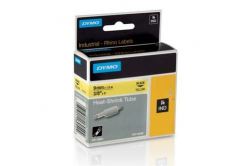 Dymo Rhino 18054, S0718290, 9mm x 1,5m черен печат / жълт фон, оригинална лента