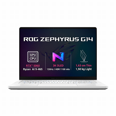 ASUS ROG Zephyrus G14/GA403GM-SY101Z/AI9-465/14"/2880x1800/32GB/1TB/RTX 5060/без OS/White/2R