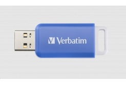 VERBATIM Flash Disk 64GB DataBar USB 2.0 Drive, син