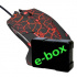 E-blue Мишка Mazer Pro, 2500DPI, оптична, 6 бутона, жична USB, черно-червена, геймърска, e-box