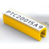 Partex PTC50021A9, бял, 100 бр, (6,0-7,2мм), PTC калъф за етикети с закопчалка