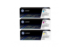 HP 201X, CF253XM лазурен/магента/жълт (cyan/magenta/yellow) оригинален тонер