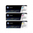 HP 201X, CF253XM лазурен/магента/жълт (cyan/magenta/yellow) оригинален тонер