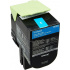 Lexmark 80C20C0 лазурен (cyan) оригинален тонер