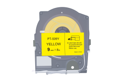 Max LM-509Y, 9mm x 8m, жълт съвместима лента