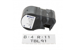 Brady M5C-1500-422 / 170859, 38.10 mm x 7.62 m, Полиестер, черен печат / бял фон