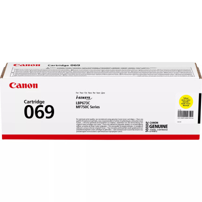 Canon 069Y 5091C002 жълт (yellow) оригинален тонер