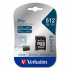 Verbatim 47046 MicroSD, паметна карта, микро SDXC, 512GB, UHS 3 (U3), с адаптер