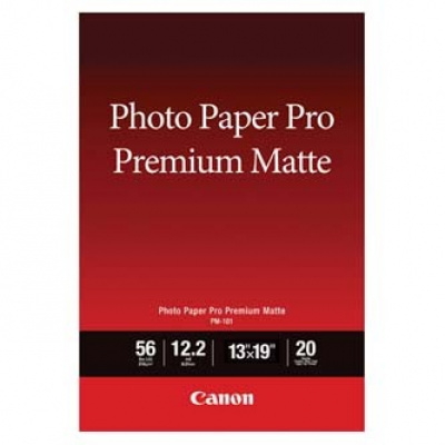 Canon Photo paper premium Matte 8657B007, 210 г/м2, 13x19", A3+, 20 бр., мат, мастиленоструен, бял, фотографска хартия