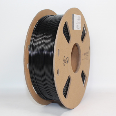 Gembird 3DP-PETG1.75-01-BK, 3D филамент, PETG, 1,75mm, 1000g, Черен (Black)