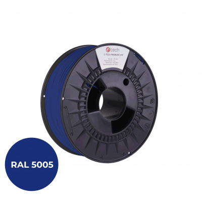 C-Tech  3DF-P-TPU90A-1.75-5005 3D филамент, PREMIUM LINE, TPU 90A, гъвкав, RAL5005 1,75mm, 1000g, Сигнално син (Signal blue)