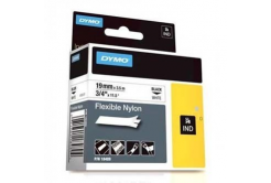 Dymo Rhino 18489, 19mm x 3.5m, черен печат/бял фон, оригинална лента