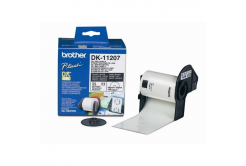 Brother DK-11207, 58мм, етикети за CD, роля на етикетите