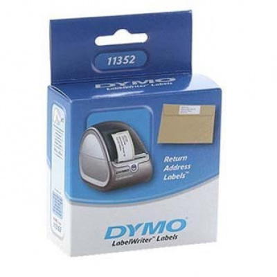 Dymo 11352, S0722520, 25мм x 54мм, бели хартиени етикети за обратен адрес