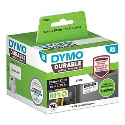 Dymo 2112289, 32мм x 57мм, бели полипропиленови етикети