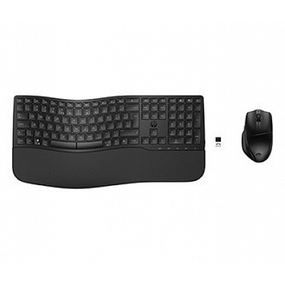 HP 680 8T6L6AA Comfort Sada klávesnice bezdrátová CZ, černá s bezdrátovou optickou myší, AA, klasická, bezdrátový přijímač USB typ 2.4 [GH