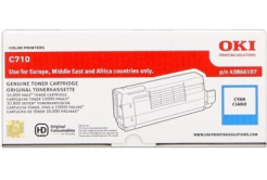 OKI 44318607 лазурен (cyan) оригинален тонер